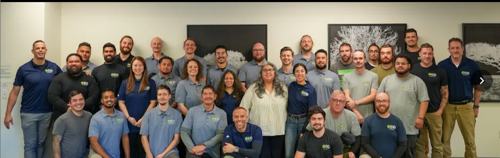 The full Eco Electric, Plumbing, Heating & Air team