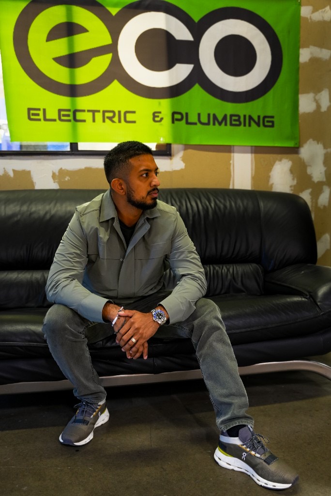 An Eco Electric, Plumbing, Heating & Air team member