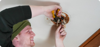 LIGHT FIXTURE INSTALLATION: